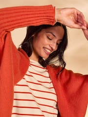 Celtic & Co. Orange Supersoft Cocoon Cardigan - Image 3 of 6