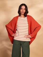 Celtic & Co. Orange Supersoft Cocoon Cardigan - Image 4 of 6