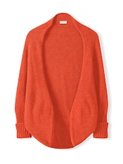 Celtic & Co. Orange Supersoft Cocoon Cardigan - Image 5 of 6