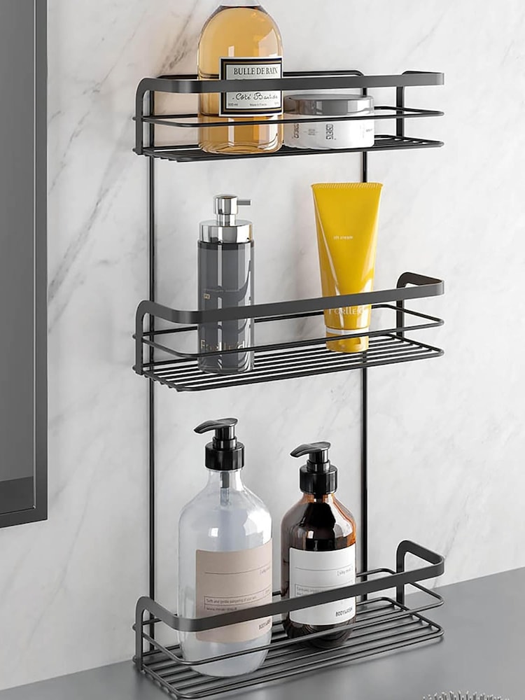 metaltex Black Origin 3 Tier Rectangular Shelf - Image 1 of 4
