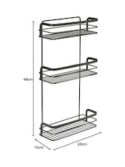 metaltex Black Origin 3 Tier Rectangular Shelf - Image 4 of 4