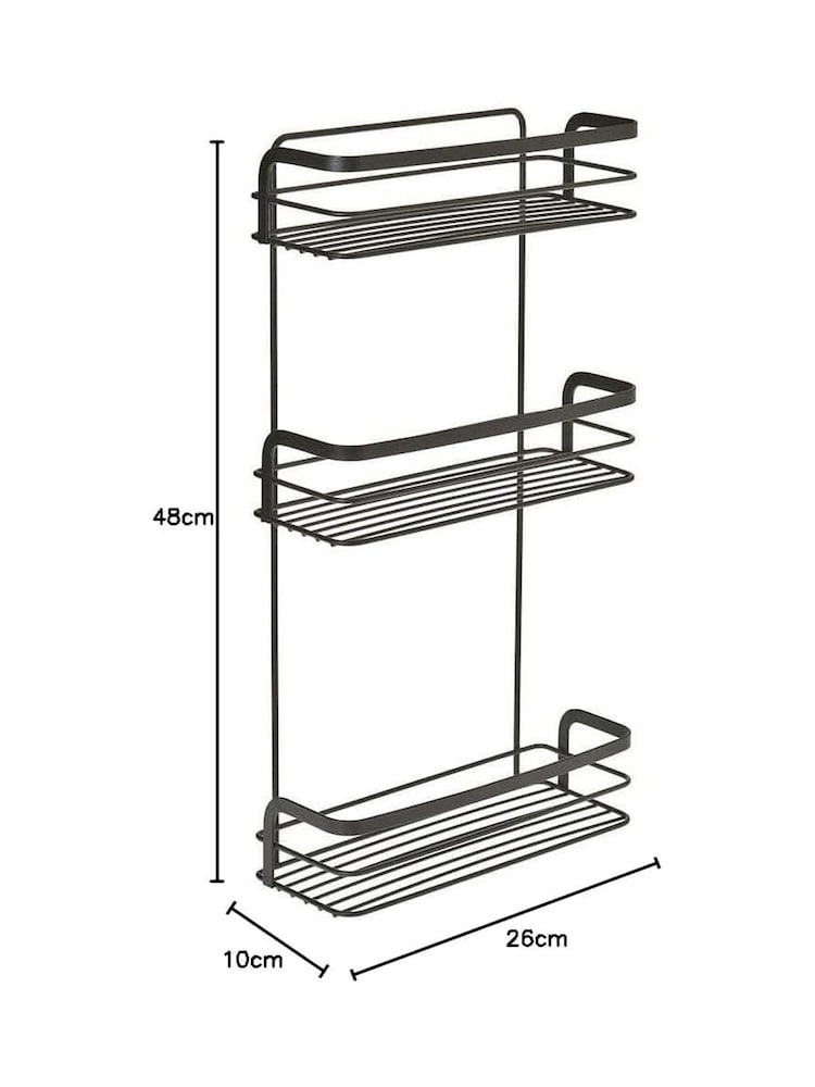 metaltex Black Origin 3 Tier Rectangular Shelf - Image 4 of 4