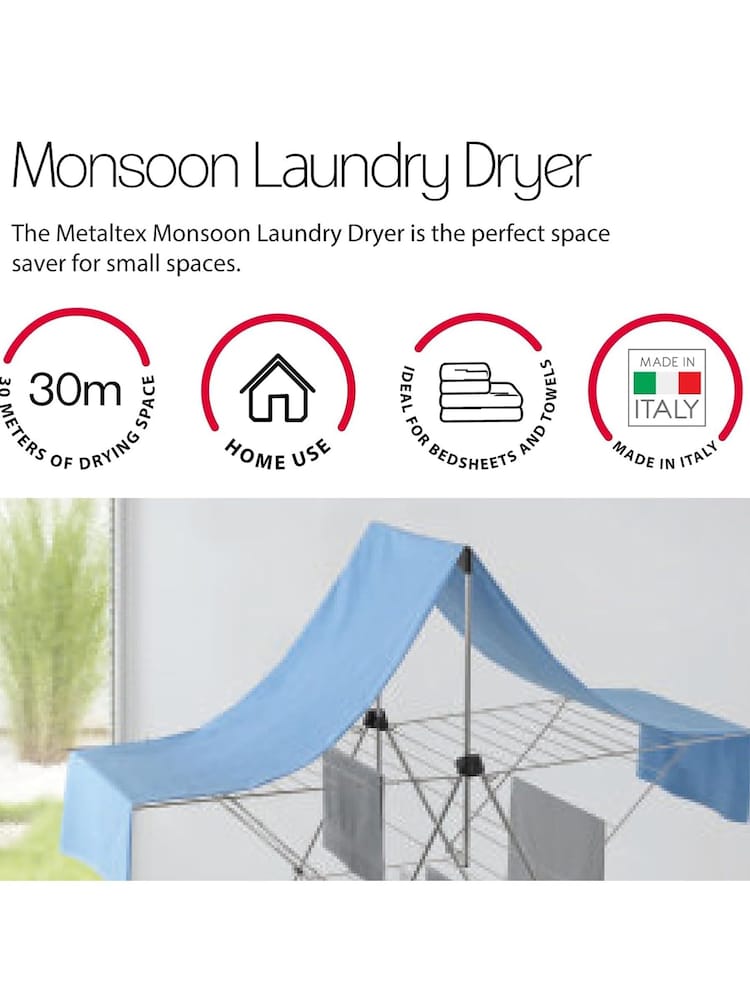 metaltex Silver Monsoon Airer Wing - Image 2 of 4