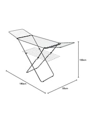 metaltex Black Panarea Onyx Airer Laundry Dryer - Image 4 of 5