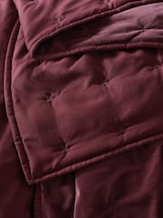 Purple Elsie Velvet Quilted Bedspread - Image 3 of 5
