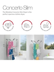 metaltex Silver Concerto Slim Airer Laundry Dryer - Image 2 of 3