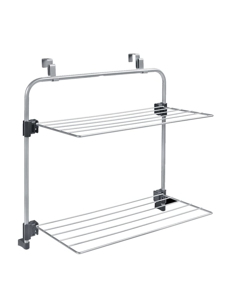 metaltex Silver Gale 7 Over The Door Airer Laundry Dryer - Image 4 of 4