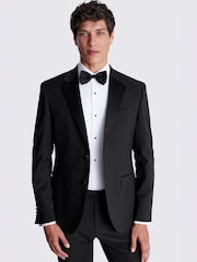 MOSS Black Slim Fit Notch Lapel Nano Suit Jacket - Image 1 of 5