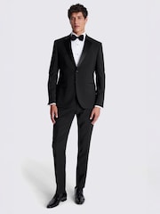 MOSS Black Slim Fit Notch Lapel Nano Suit Jacket - Image 2 of 5