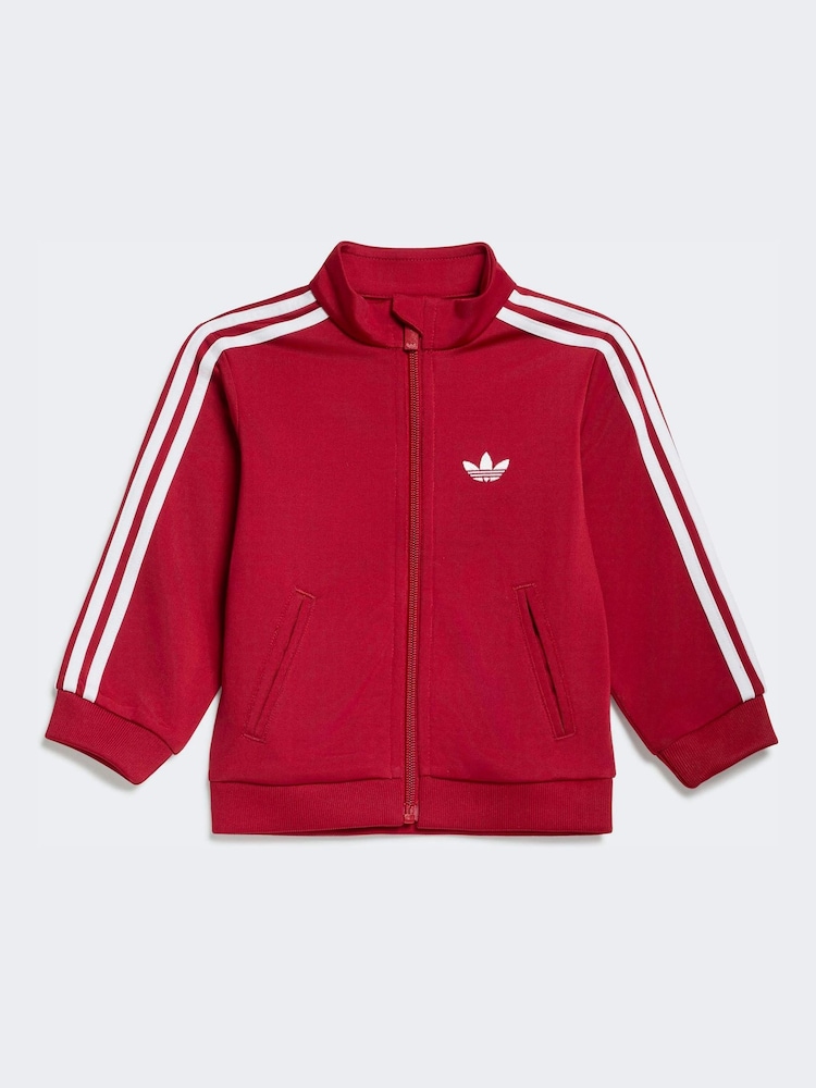 adidas Originals Red Firebird Younger Boys Tracksuits - Image 2 of 7