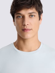 MOSS Light Blue Crew-Neck T-Shirt - Image 3 of 4