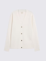 MOSS Off-White Four Button Cardigan - Image 4 of 4