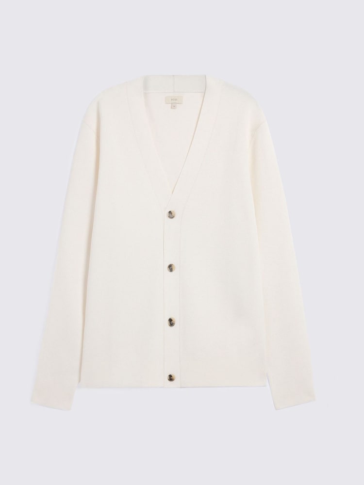 MOSS Off-White Four Button Cardigan - Image 4 of 4