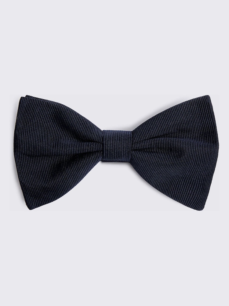 MOSS Blue Bottinelli Silk Grosgrain Bow Tie - Image 2 of 2