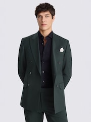 Μπουκάλι Πράσινο - Σταυρωτό - MOSS Tailored Fit Performance Κοστούμι Μπουφάν/Πανωφόρι - Εικόνα 1 από 5