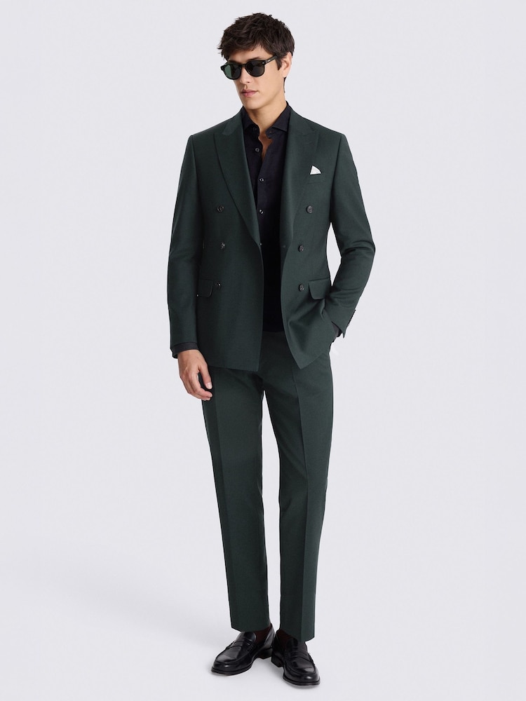 Μπουκάλι Πράσινο - Σταυρωτό - MOSS Tailored Fit Performance Κοστούμι Μπουφάν/Πανωφόρι - Εικόνα 2 από 5