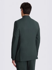 Μπουκάλι Πράσινο - Σταυρωτό - MOSS Tailored Fit Performance Κοστούμι Μπουφάν/Πανωφόρι - Εικόνα 3 από 5