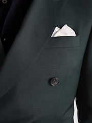 Μπουκάλι Πράσινο - Σταυρωτό - MOSS Tailored Fit Performance Κοστούμι Μπουφάν/Πανωφόρι - Εικόνα 4 από 5
