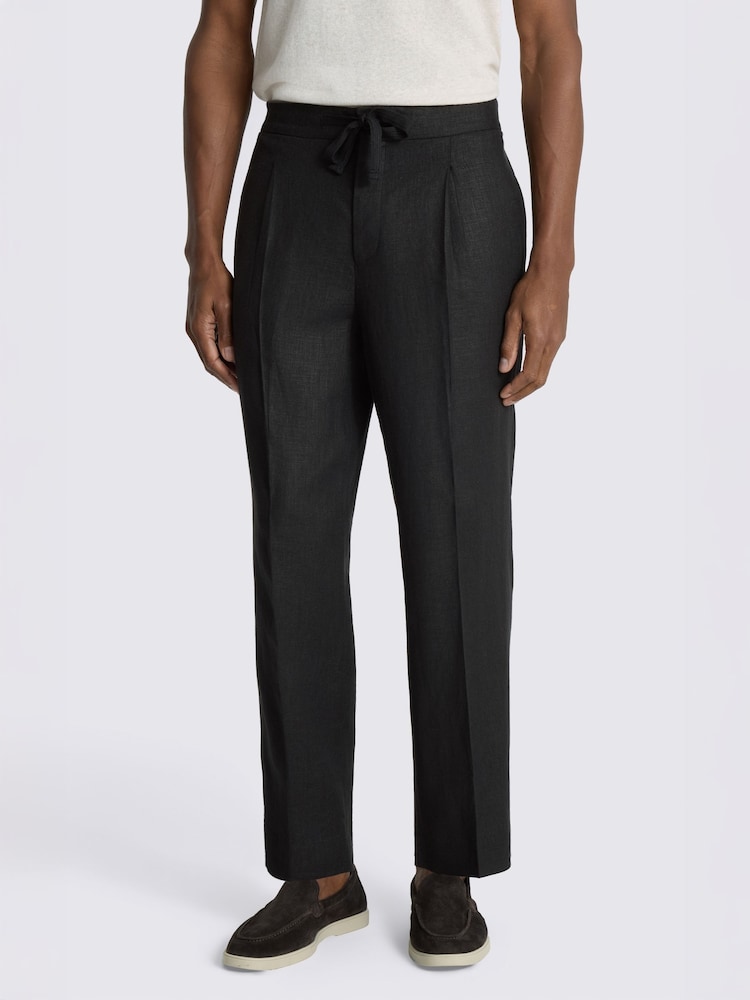 MOSS Black Twill Beach Trousers - Image 1 of 4