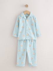 Blue/Brown Bear Button Down Pyjamas (9mths-10yrs) - Image 6 of 9