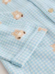 Blue/Brown Bear Button Down Pyjamas (9mths-10yrs) - Image 8 of 9