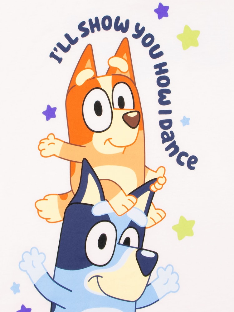 Character White Bluey Boxy T-Shirt - Image 2 of 12