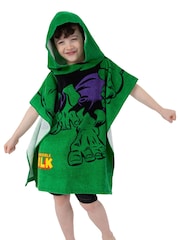 Character Green Marvel The Incredible Hulk Towel Poncho - Image 10 of 12