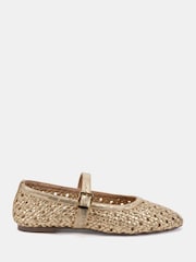 Novo Gold Standard Fit Faye Woven Mary Jane Flat Shoes - Image 2 of 6