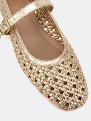 Novo Gold Standard Fit Faye Woven Mary Jane Flat Shoes - Image 5 of 6