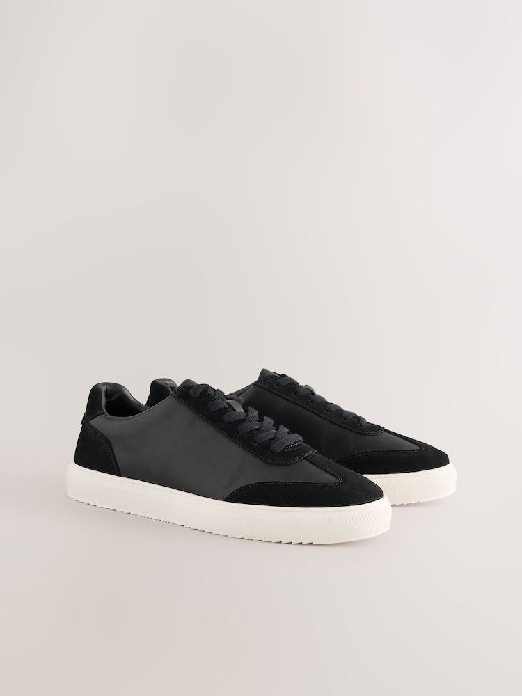 Black Smart Casual Trainers - Image 1 of 7 Black Smart Casual Trainers - Image 1 of 7