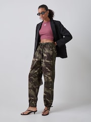 adidas Originals Khaki Camo Cargo Trousers - Image 2 of 5