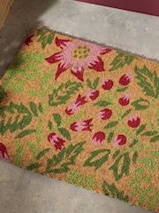 Laura Ashley Natural Astley Floral Printed Coir Doormat - Image 2 of 6