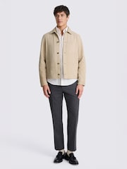 MOSS Sand Suede Shacket - Image 2 of 5