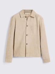MOSS Sand Suede Shacket - Image 5 of 5