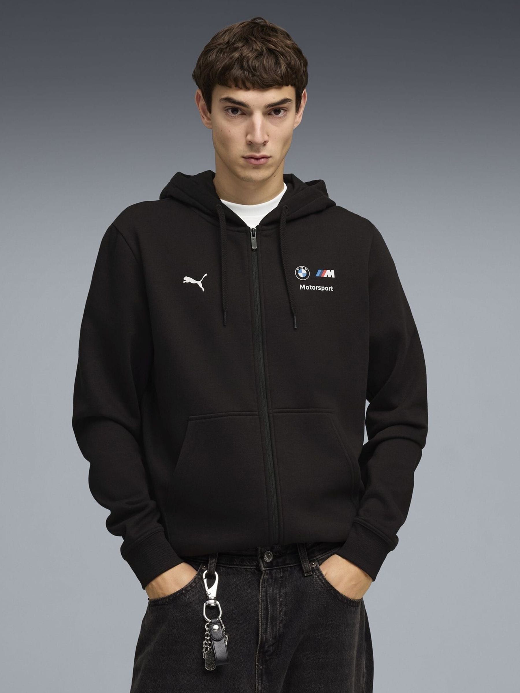 Buy Puma Black Bmw M Motorsport Essentials Fleece Track Jacket