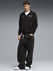 Puma Black Bmw M Motorsport Essentials Fleece Track Jacket - Image 3 of 5