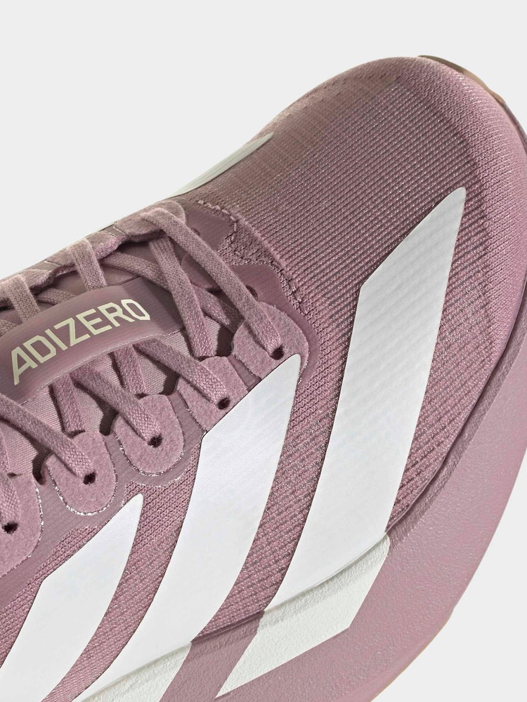 adidas Mauve Pink Adizero Evo SL Junior Trainers - Image 10 of 10 adidas Mauve Pink Adizero Evo SL Junior Trainers - Image 10 of 10