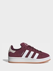 adidas Originals Burgundy Campus 00s Lace Junior Trainers - Image 1 of 10
