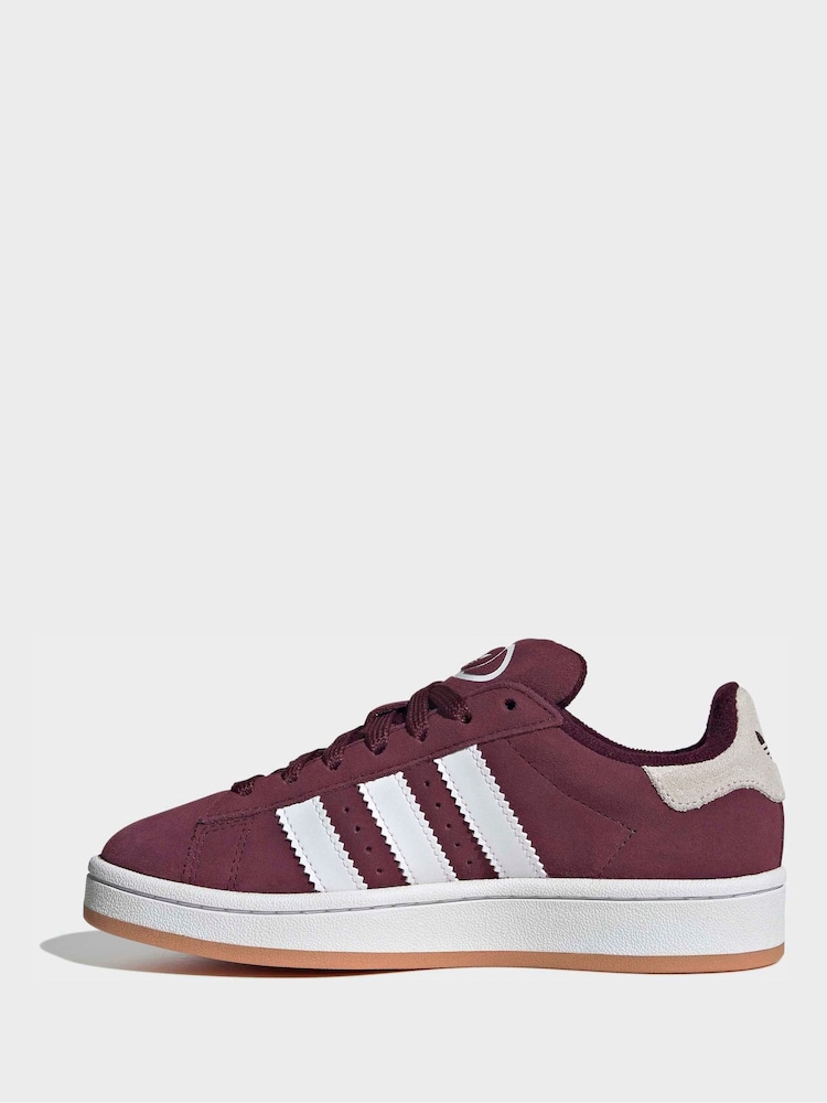adidas Originals Burgundy Campus 00s Lace Junior Trainers - Image 2 of 10 adidas Originals Burgundy Campus 00s Lace Junior Trainers - Image 2 of 10