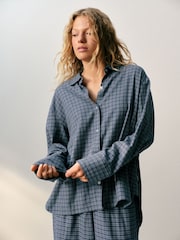 self. Blue Check Shirt - Image 3 of 9