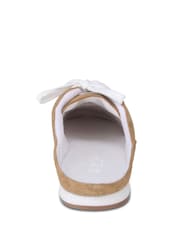 Off The Hook Natural Marlene Suede Lace-Up Backless Sneaker Mules - Image 5 of 6
