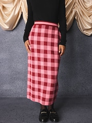 Cath Kidston Knitted Midi Skirt - 3şəkildən 1 şəkil