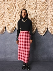 Cath Kidston Knitted Midi Skirt - 3şəkildən 2 şəkil
