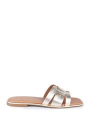 Off The Hook Heath Leather Slip-On Flat Mule Sandals - Slika 2 od 6