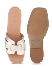 Off The Hook Heath Leather Slip-On Flat Mule Sandals - Slika 6 od 6