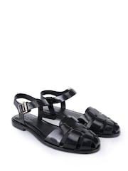 Off The Hook Lilly Leather Flat Fisherman Sandals - Bild 1 von 6