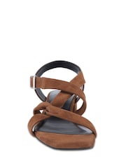 Off The Hook Nicola スエードレザーストラップ ローブロックヒールサンダル - 画像 4 / 6