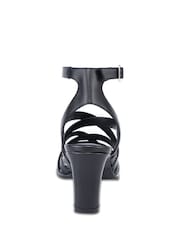 Off The Hook Zaria Ledersandalen mit überkreuzten Riemen und Block-Absatz - Bild 5 von 6