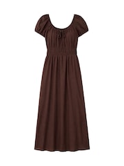 Ro&Zo Gathered Neck Voile Dress - Bild 5 von 5