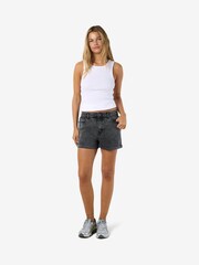 NOISY MAY Grey High Waist Denim Shorts - Image 1 of 7